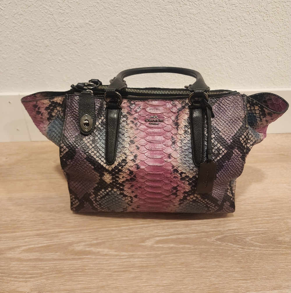 Rare, Limited Edition Coach Multi Python Mini Cro… - image 2